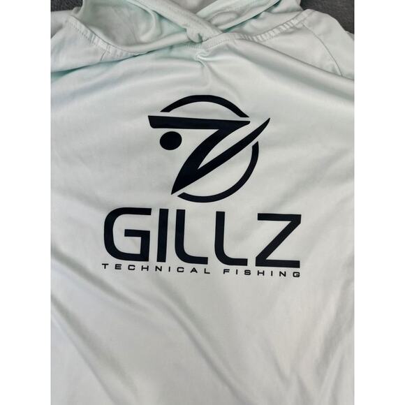 Men's Gillz Mint Aqua Hooded Fishing Performance Top Medium – Excellent - Picture 4 of 10